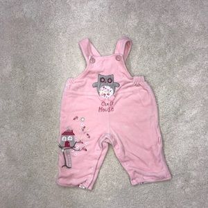 Pumpkin Patch Velour Overalls Baby size 3-6M